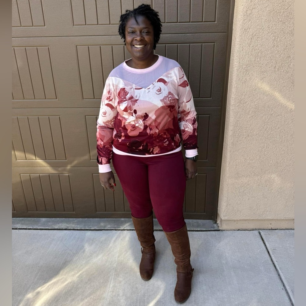 EUC Lularoe Denim in Wine Color